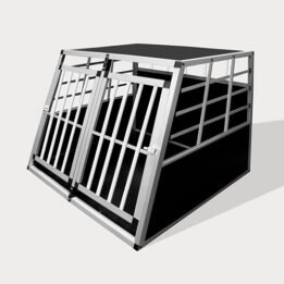 Aluminum Small Double Door Dog cage 89cm 75a 06-0772 petproduct.com.cn
