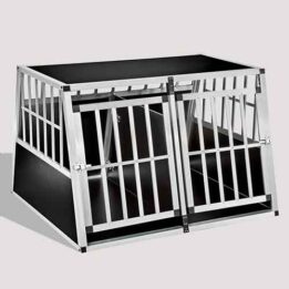Aluminum Dog cage Large Double Door Dog cage 75a 104 06-0777 petproduct.com.cn
