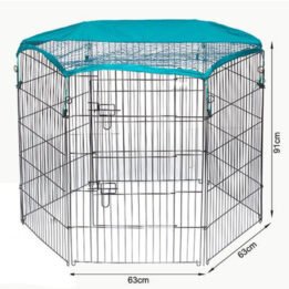 Outdoor Wire Pet Playpen with Waterproof Cloth Folable Metal Dog Playpen 63x 91cm 06-0116 petproduct.com.cn