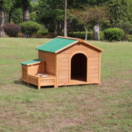 Novelty Custom Made Big Dog Wooden House Outdoor Cage petproduct.com.cn