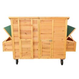 Large Outdoor Wooden Chicken Cage Two Egg Cages Pet Coop Wooden Chicken House petproduct.com.cn