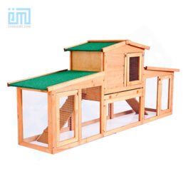 GMT60005 China Pet Factory Hot Sale Luxury Outdoor Wooden Green Paint Cheap Big Rabbit Cage petproduct.com.cn