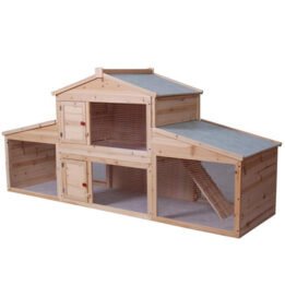 Large Wood Rabbit Cage Fir Wood Pet Hen House petproduct.com.cn