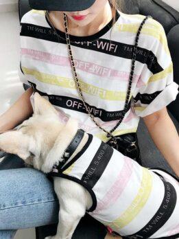 Dog and Human Clothes Stripe Cooling Clothes 06-0506