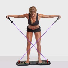 Fitness Equipment Multifunction Chest Muscle Training Bracket Foldable Push Up Board Set With Pull Rope petproduct.com.cn