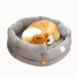 Winter Warm Washable Circular Dog Bed Sponge Comfy Sleeping Pet Bed petproduct.com.cn