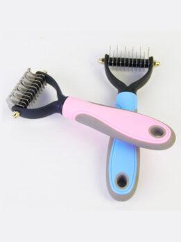 Wholesale OEM & ODM Pet Comb Stainless Steel Double-sided open knot dog comb 124-235001 petproduct.com.cn