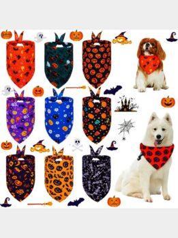 Halloween pet drool towel cat and dog scarf triangle towel pet supplies 118-37017 petproduct.com.cn