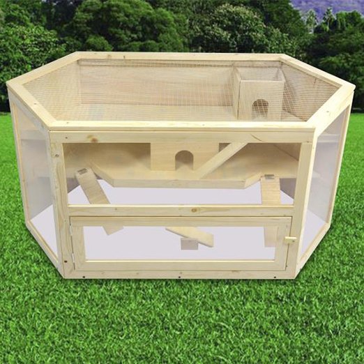 Hot Sale Wooden Hamster Cage Large Chinchilla Pet House Hamster Cage: Pet Products, Hamster Goods wooden hamster cage