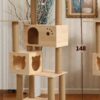 Wholesale wooden cat tree house cat climbing scratching frame