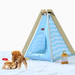 Animal Dog House Tent: OEM 100%Cotton Canvas Dog Cat Portable Washable Waterproof Small 06-0953 petproduct.com.cn