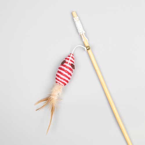 Funny Cat Stick Set Interactive Feather Cloth Rat Puzzle Rope Funny Cat Toy