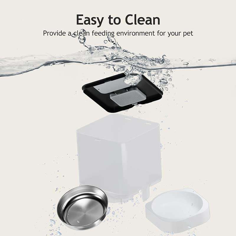 Wholeasle Amazon food feeder double meal feeder pet smart feeder