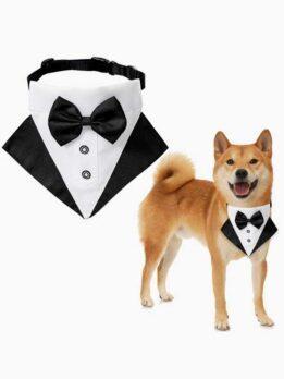 Wedding suit pet drool towel dog collar pet triangle towel pet bow tie wedding suit triangle towel 118-37007 petproduct.com.cn