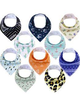 Autumn and winter baby drool napkin triangle napkin cotton printed baby eating bib baby products 118-37009 petproduct.com.cn