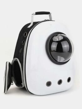 Ivory White Upgraded Side Opening Pet Cat Backpack 103-45002 petproduct.com.cn