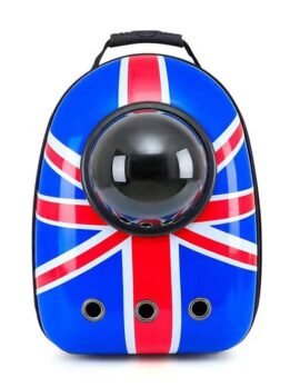 Union Jack Upgraded Side Opening Pet Cat Backpack 103-45023 petproduct.com.cn