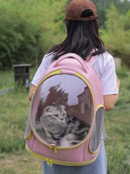 Oxford Transparent Pet Bag Cat bag Backpack 103-45096 petproduct.com.cn
