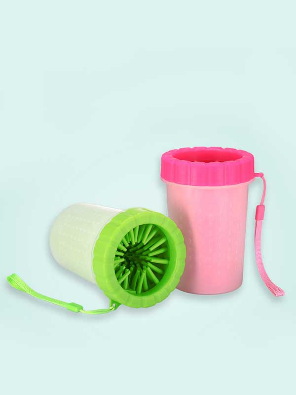 Factory Wholesale Automatic Silicone Bristles Pet Paw Cleaner Cup 134-10014