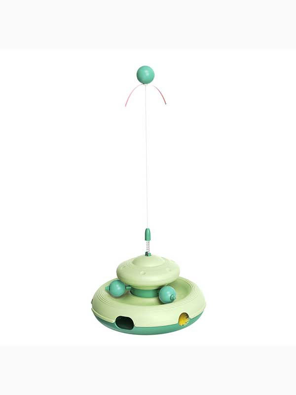 Wholesale 3-in-1 Cat Toy with Rotating Balls, Feather Teaser & No Battery Needed 112-251016 Pet Products Factory, OEM Manufacturer, Supplier, Agent petproduct.com.cn Wholesale 3-in-1 Cat Toy with Rotating Balls, Feather Teaser & No Battery Needed