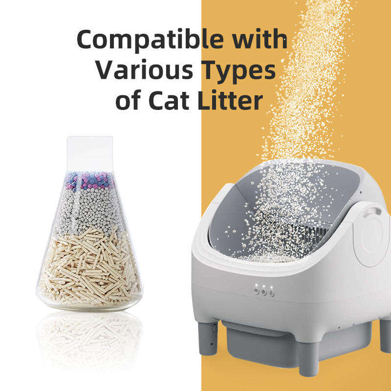 Wholesale New Design Automatic Cat Litter Box APP Control Dual Safety Sensors Self Cleaning Litter Box with Open-Top Design 116-5901 Pet Products Factory, OEM Manufacturer, Supplier, Agent petproduct.com.cn Smart Cat litter box, Cat Litter Box, Cat Litter Box & Accessories, Cat Litter Box And Accessories