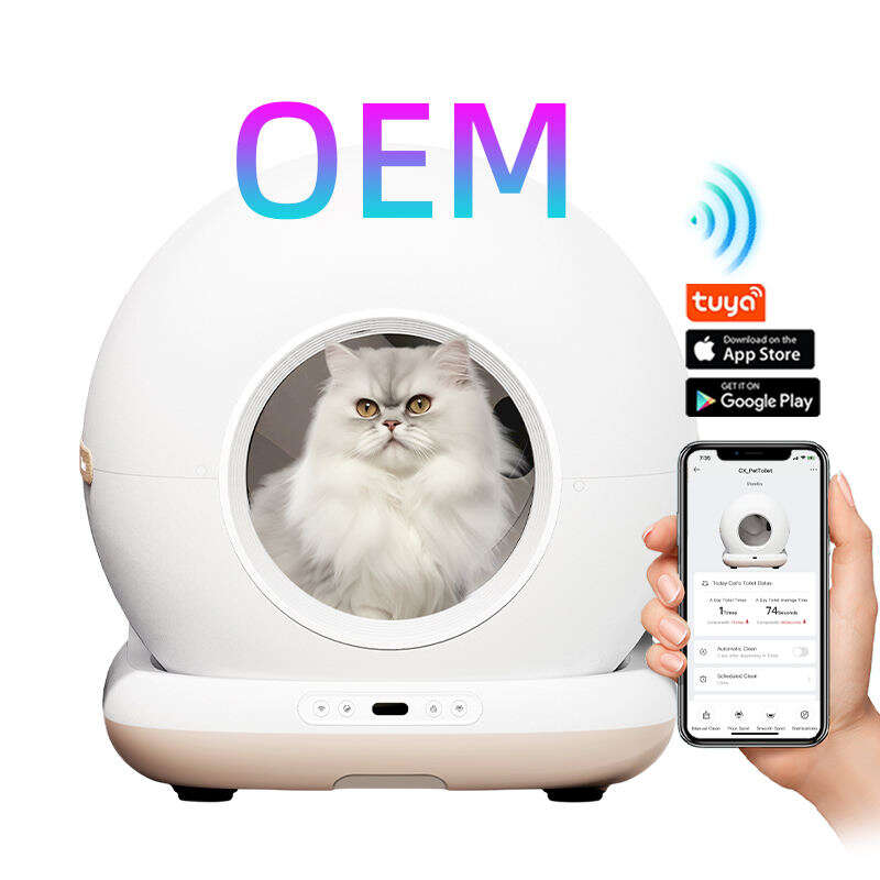 OEM Cat Litter Box Self Cleaning Smart Cat Litter Box Toilet Robot APP Control 72L Large Automatic Cat Litter Box Self-cleaning 116-5902 Pet Products Factory, OEM Manufacturer, Supplier, Agent petproduct.com.cn Smart Cat litter box, Cat Litter Box, Cat Litter Box & Accessories, Cat Litter Box And Accessories