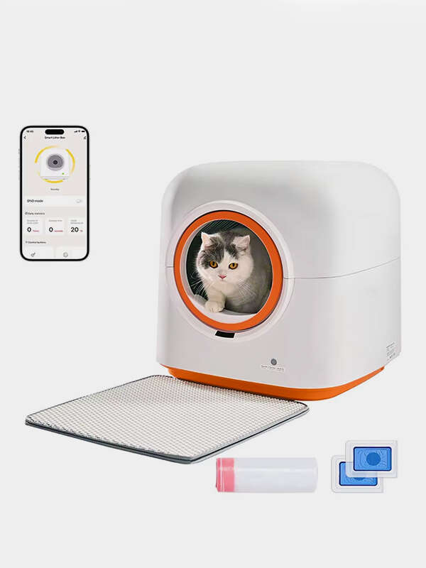 New Fashion Design Low Noise App Control Intelligent Electric Self Cleaning Smart Automatic Cat Litter Box 116-5906 Pet Products Factory, OEM Manufacturer, Supplier, Agent petproduct.com.cn Smart Cat litter box, Cat Litter Box, Cat Litter Box & Accessories, Cat Litter Box And Accessories