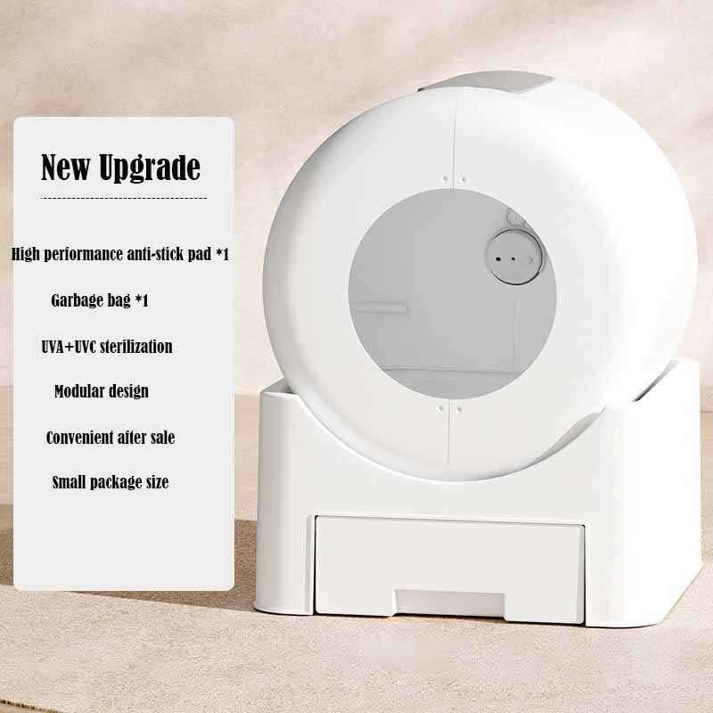 Multiple Cats Smart Lavatory White Automatic Self-Cleaning Cat Litter Box App Controlled with Health Monitoring 116-5907 Pet Products Factory, OEM Manufacturer, Supplier, Agent petproduct.com.cn Smart Cat litter box, Cat Litter Box, Cat Litter Box & Accessories, Cat Litter Box And Accessories