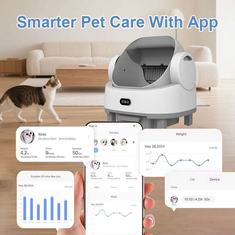 Wholesale APP Control Automatic Cat Litter Box with Safety Sensors Self Cleaning Litter Box for Multiple Cats 116-5909 Pet Products Factory, OEM Manufacturer, Supplier, Agent petproduct.com.cn Smart Cat litter box, Cat Litter Box, Cat Litter Box & Accessories, Cat Litter Box And Accessories