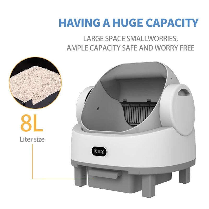 Wholesale APP Control Automatic Cat Litter Box with Safety Sensors Self Cleaning Litter Box for Multiple Cats 116-5909 Pet Products Factory, OEM Manufacturer, Supplier, Agent petproduct.com.cn Smart Cat litter box, Cat Litter Box, Cat Litter Box & Accessories, Cat Litter Box And Accessories
