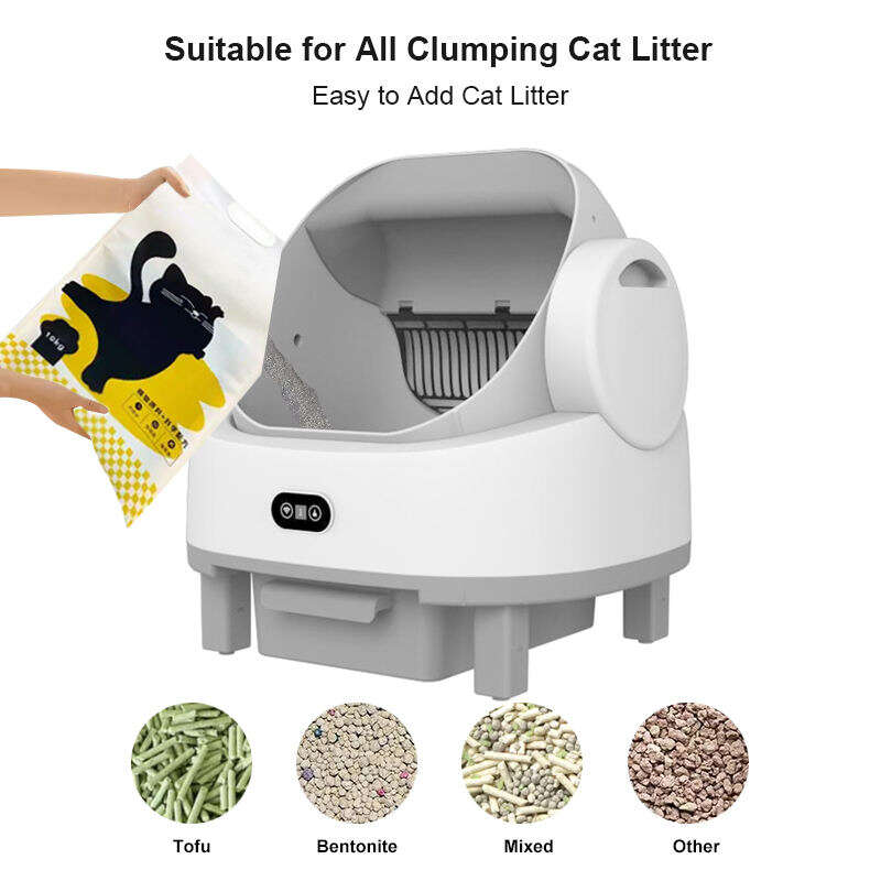 Wholesale APP Control Automatic Cat Litter Box with Safety Sensors Self Cleaning Litter Box for Multiple Cats 116-5909 Pet Products Factory, OEM Manufacturer, Supplier, Agent petproduct.com.cn Smart Cat litter box, Cat Litter Box, Cat Litter Box & Accessories, Cat Litter Box And Accessories