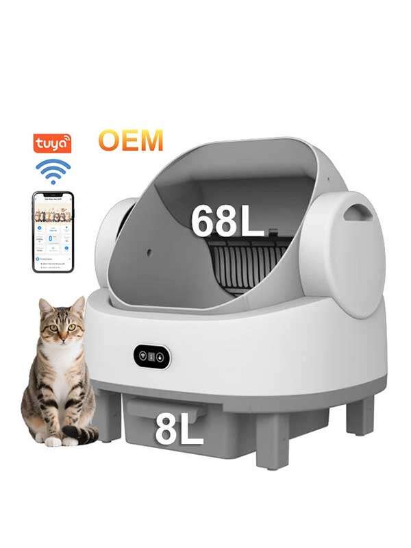 Wholesale APP Control Automatic Cat Litter Box with Safety Sensors Self Cleaning Litter Box for Multiple Cats 116-5909 Pet Products Factory, OEM Manufacturer, Supplier, Agent petproduct.com.cn Smart Cat litter box, Cat Litter Box, Cat Litter Box & Accessories, Cat Litter Box And Accessories