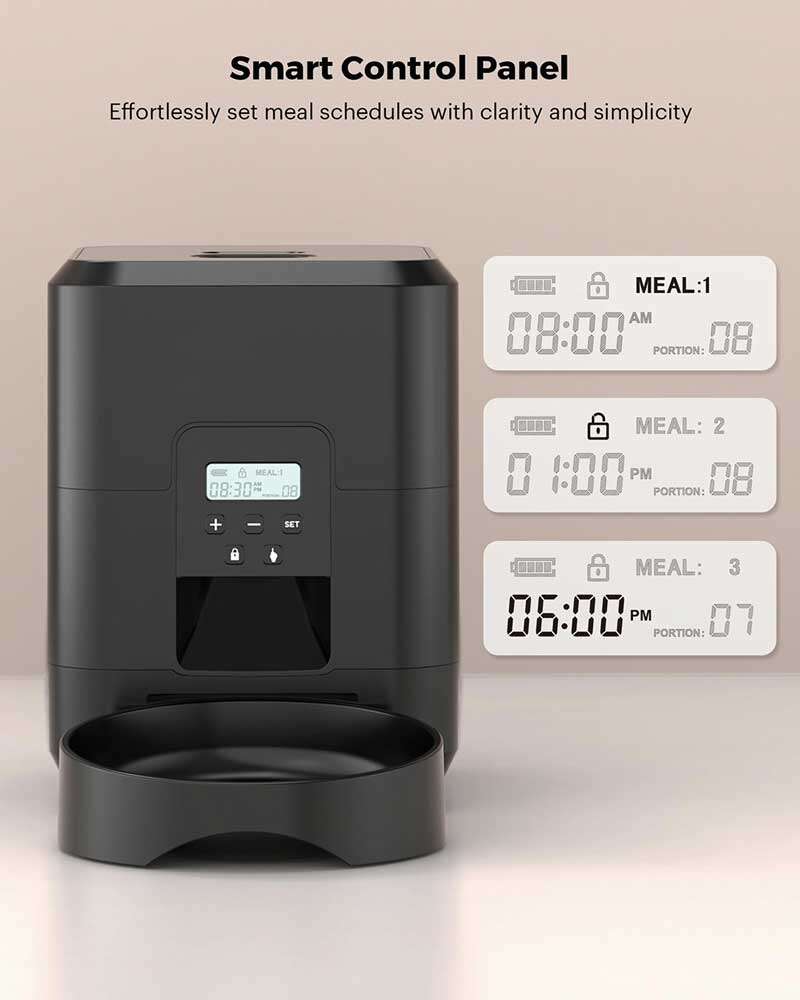 Wholeasle Amazon food feeder double meal feeder pet smart feeder