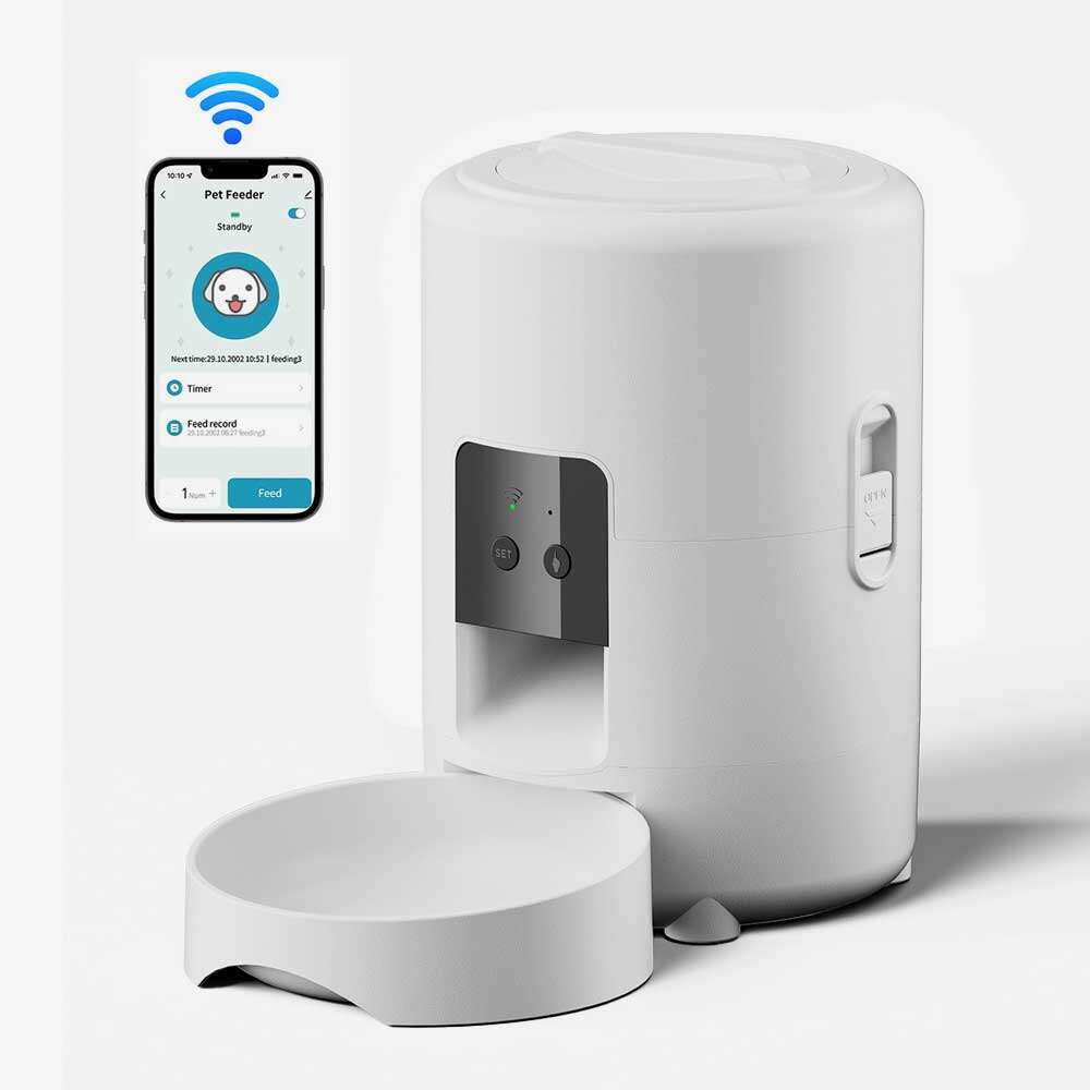 Wholeasle Amazon food feeder double meal feeder pet smart feeder